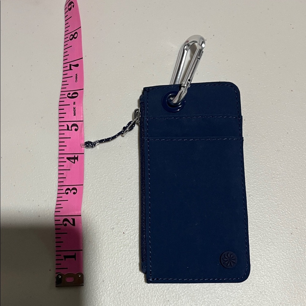 Athleta Navy Card Holder with Carabiner